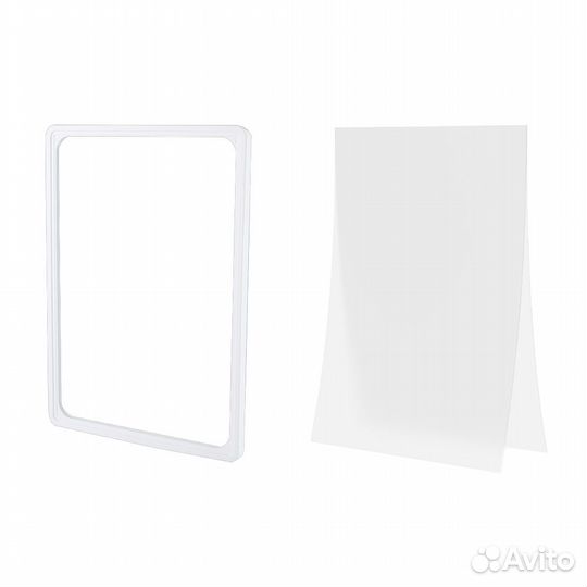 Пластиковые рамкиPF-А3,Белый+протект.A3,Прозр 10шт