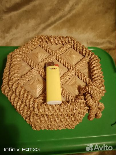 Шкатулка из соломки