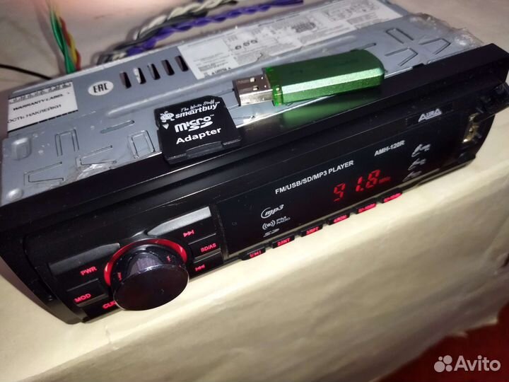 Автомагнитола аура 40х4