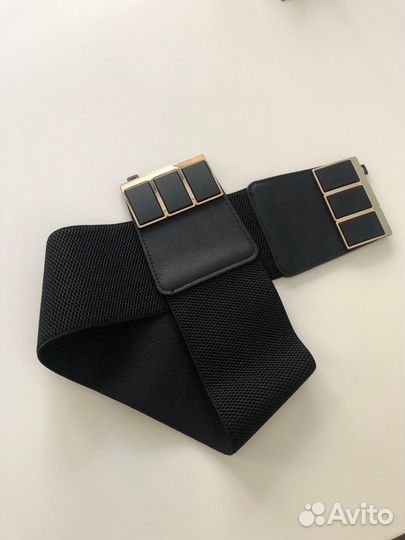 Ремень женский (пояс) трикотажный на резинке