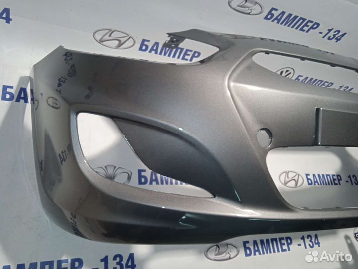 Бампер передний hyundai solaris Серый