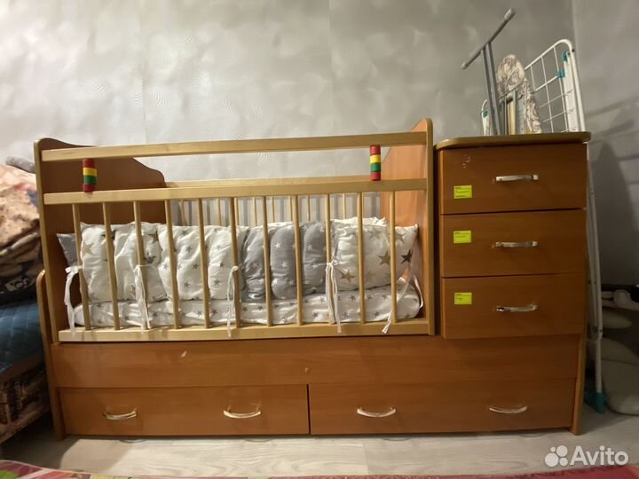 Кроватка 2в1