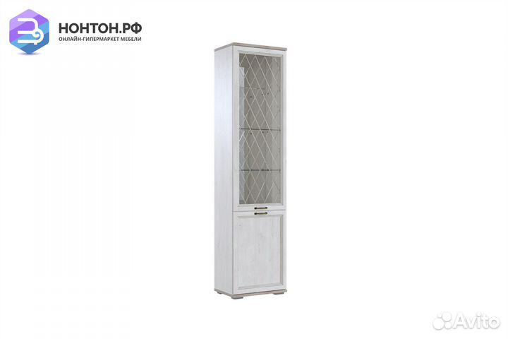 Витрина Александрия шк-112 сосна санторини светлая