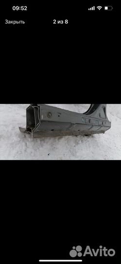 Порог левый peugeot 4007