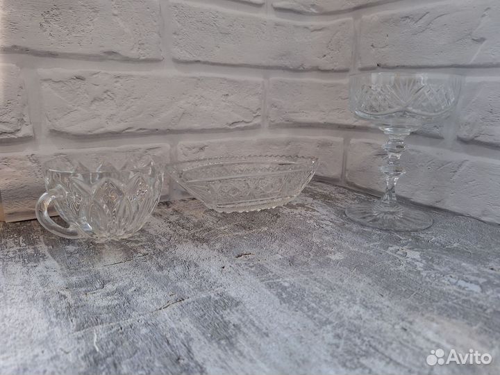 Хрусталь посуда СССР винтаж