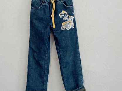 Джинсы флис худого мальчика состояние новых 128, Волгоград