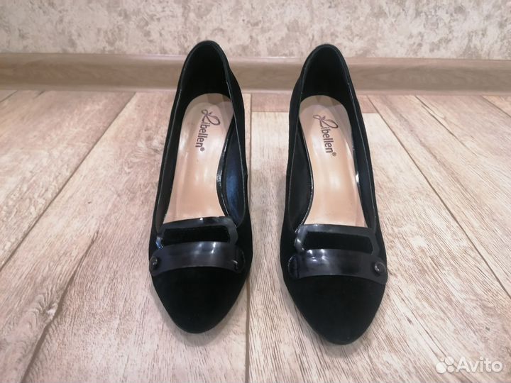 Туфли женские 37 размер натуральная замша черные