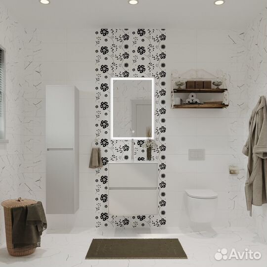 Плитка облицовочная Lavelly Skandi Marble Mosaic белая рельеф 400х200х8 мм (15 шт.1,2 кв.м)