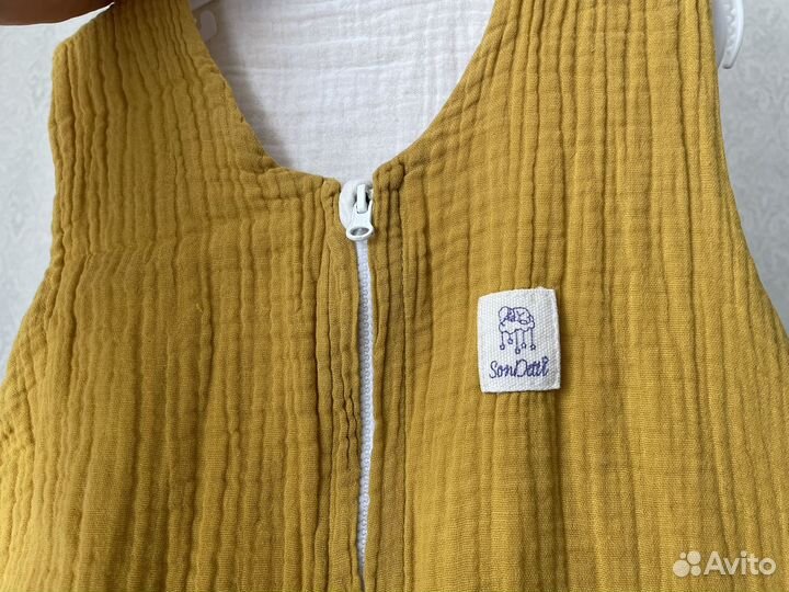 Спальный мешок одеяло муслин на лето 0-18 месяцев