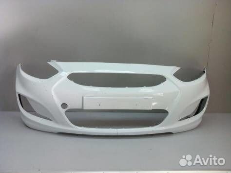 Бампер перед в цвет крашенный Солярис Хендай