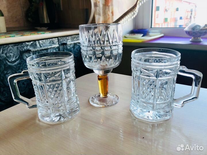 Хрустальные бокалы СССР