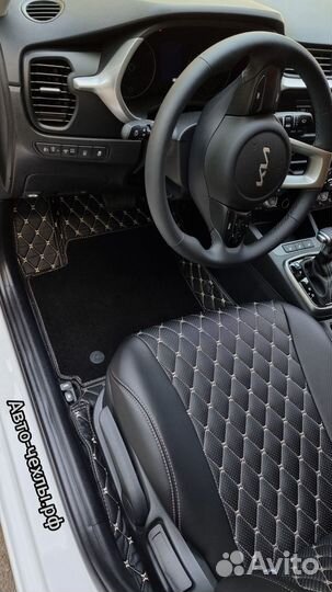 Чехлы экокожа Киа Рио Х - Рио Икслайн - Солярис 2