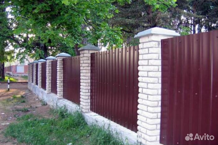 Забор из профлиста цена за метр качественно