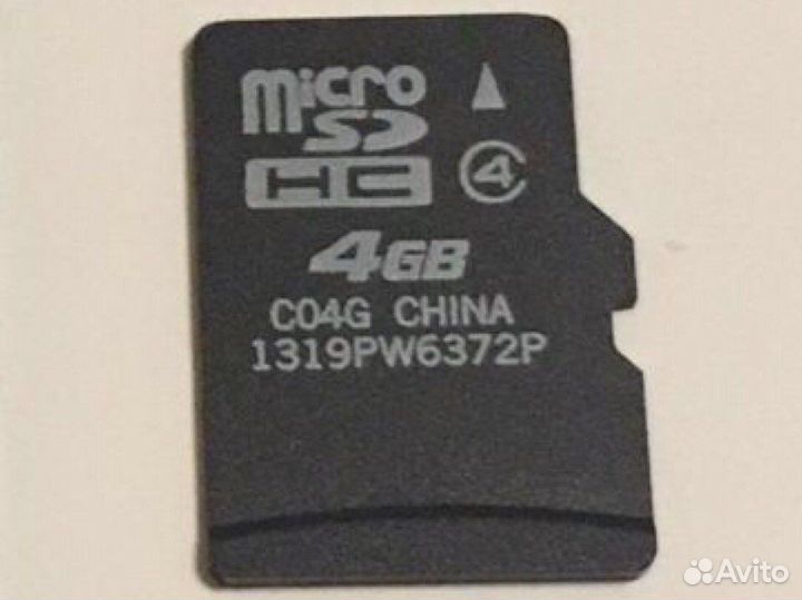 Карта памяти MicroSD HC 4gb Class 4