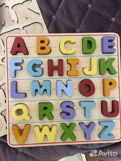 Альфавит английский и русский пазл