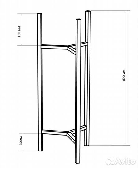 Подставка для комнатных растений 60см