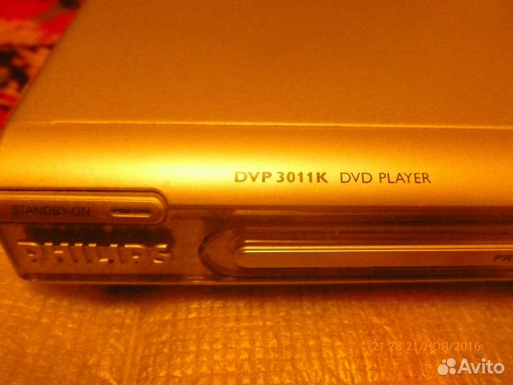 Проигрыватель DVD CD дисков Филипс