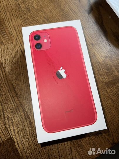 Оригинальные наушники iPhone 11 red 128gb