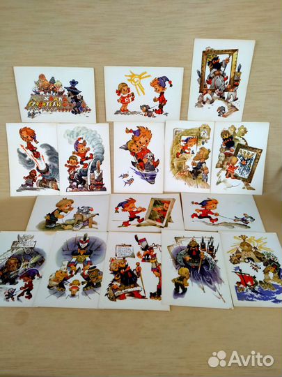 Набор открыток Приключения Петрушки