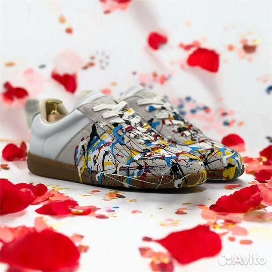 Кроссовки maison margiela replica белые