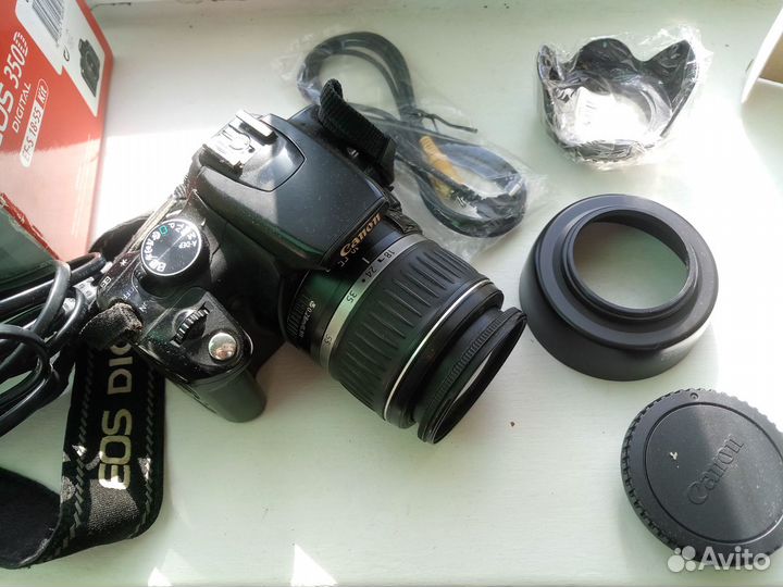Canon EOS 350 D + доп. объектив + доп. аккумулятор