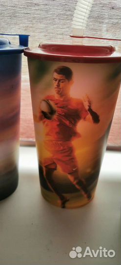 Пластиковые стаканы с Роналду