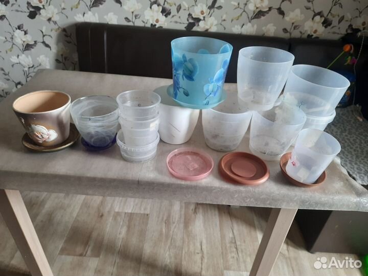 Цветочные горшки бу