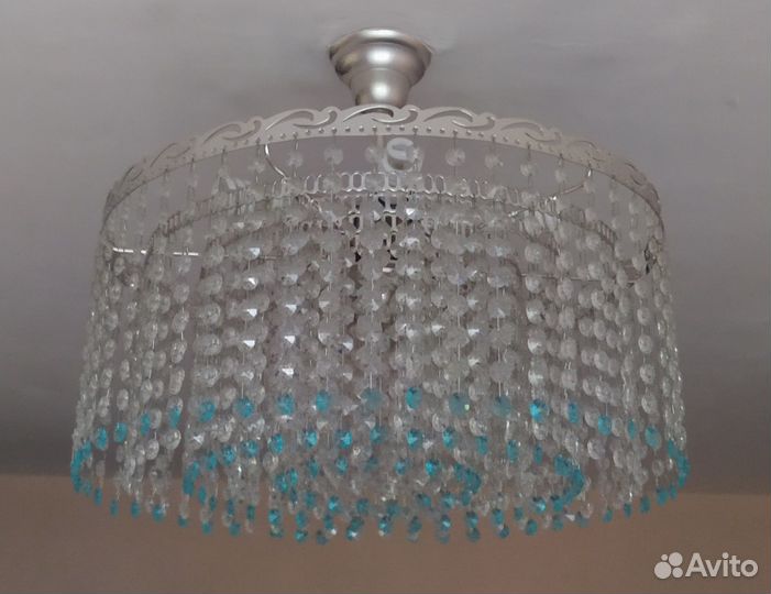 Люстра потолочная Хрустальная капель Гусь-хрусталь