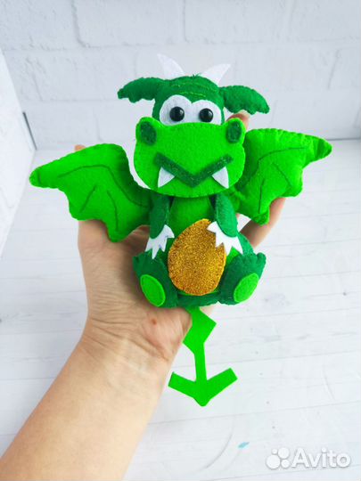 Игрушка Дракон из фетра