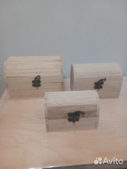 Заготовки для творчества сундучки