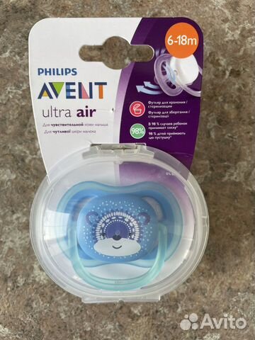 Пустышка avent 6 18