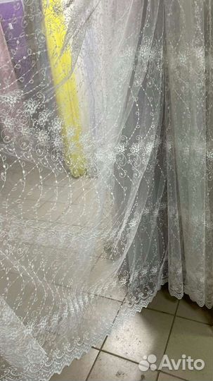 Фатин с вышивкой, готовые комплекты