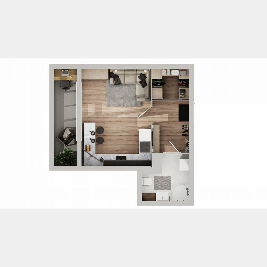 Квартира-студия, 34,2 м², 4/8 эт.