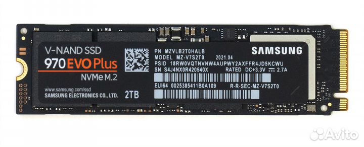 Samsung 970 EVO Plus 2тб (ssd; m.2)
