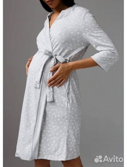 Халат и сорочка для беременных и кормящих