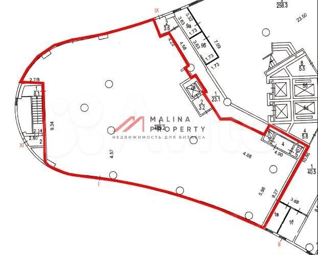 Сдам торговое помещение, 617 м²