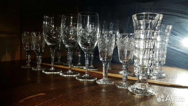 Фужеры хрустальные СССР