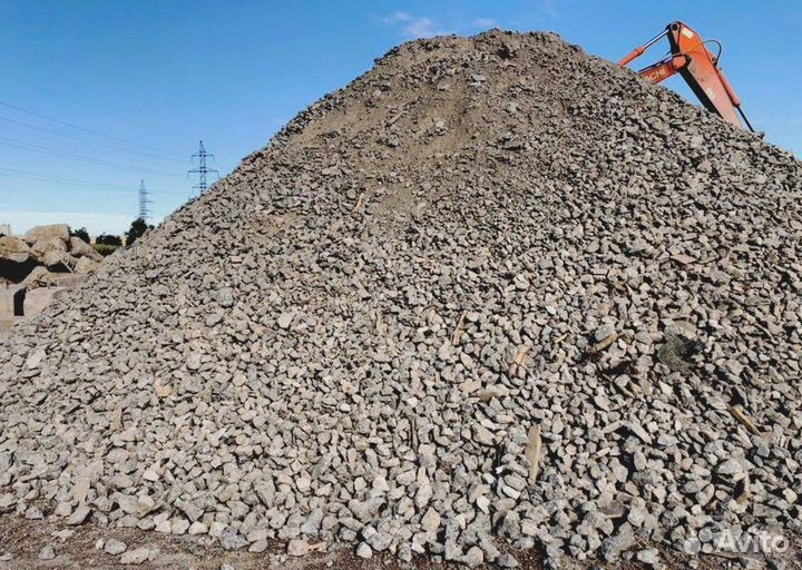 Щебень вторичный любых фракций