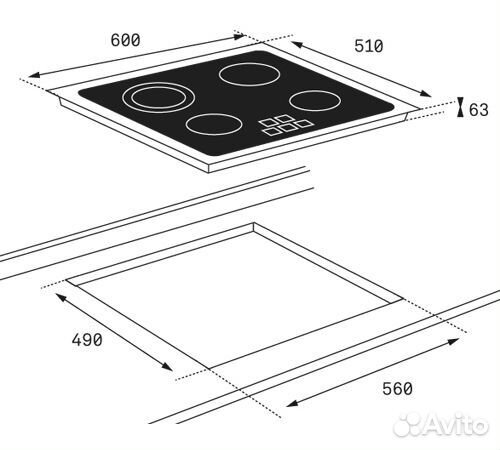 Независимая электрическая варочная панель teka wish Easy TZ 6415