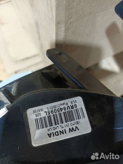 Задние фонари на volkswagen polo седан