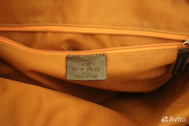 Мужская кожаная сумка Etro