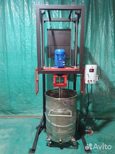 Диссольвер 4кВт с Нержавеющей Емкостью 200л