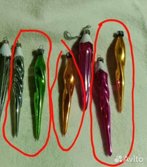 Елочные игрушки стекло