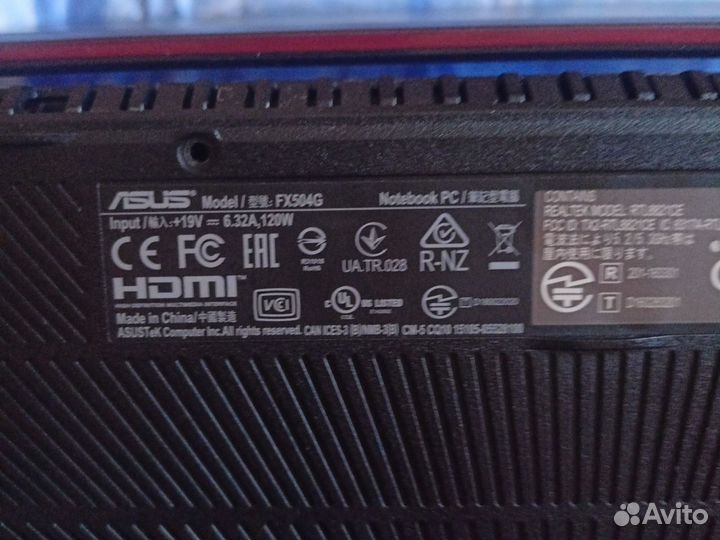 Игровой ноутбук asus