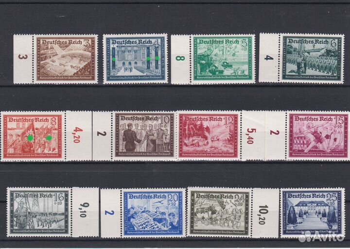 Марки Германия 1933 - 1945 год