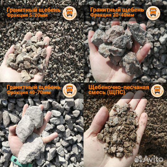 Щебень (все фракции) с доставкой в Куйвози