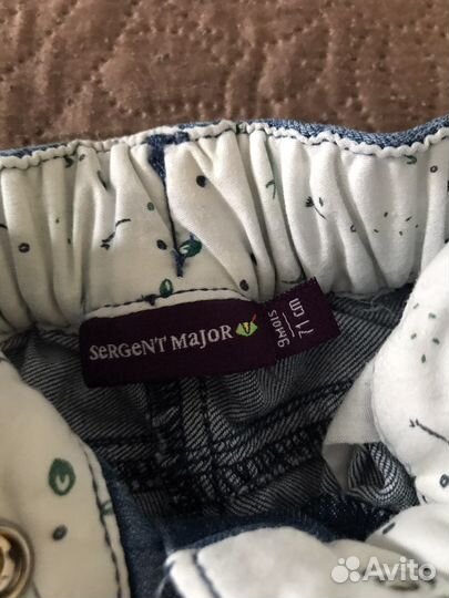 Джинсовая одежда на девочку 74/80