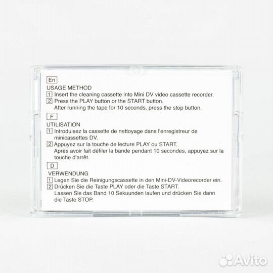 Чистящая кассета MiniDV Sony DVM-4CLD. Новая