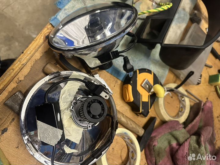 LED фары niva