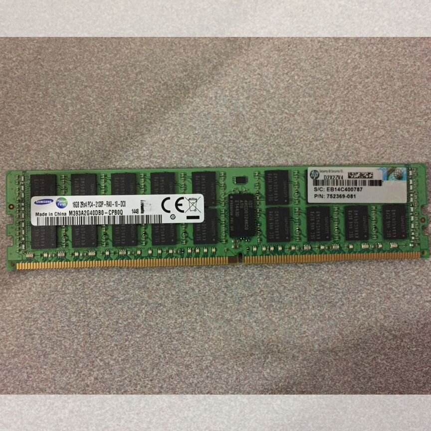 [PC4-2133] Оперативная Память Hp 16gb Ddr4 Ecc Reg Pc4-2133